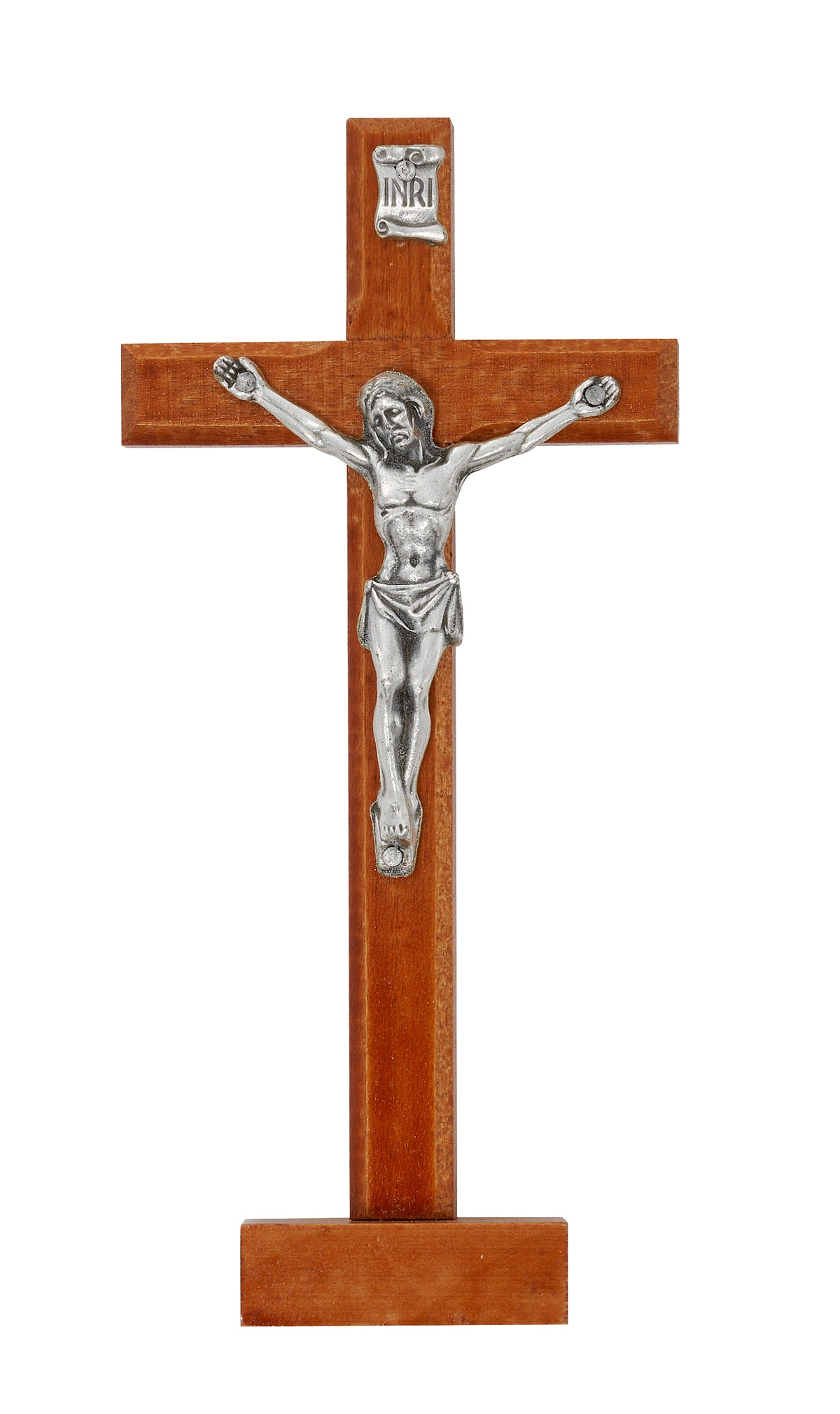 5.5 In Wood Standing Crucifix - Made In Italy