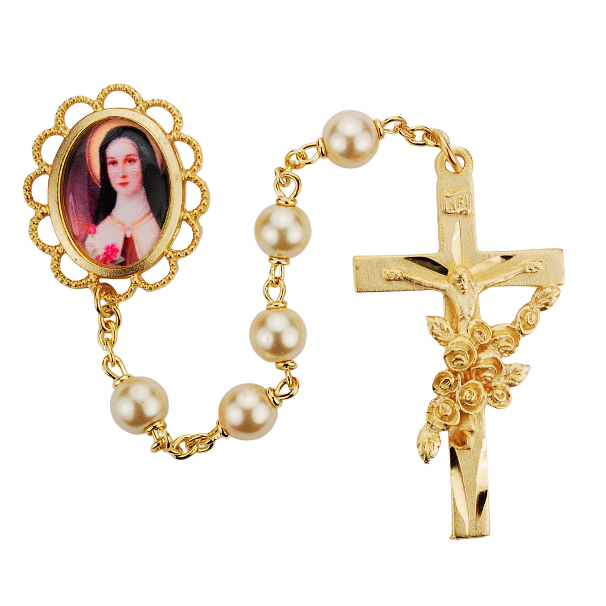 St. Therese Pearl Like Rosary