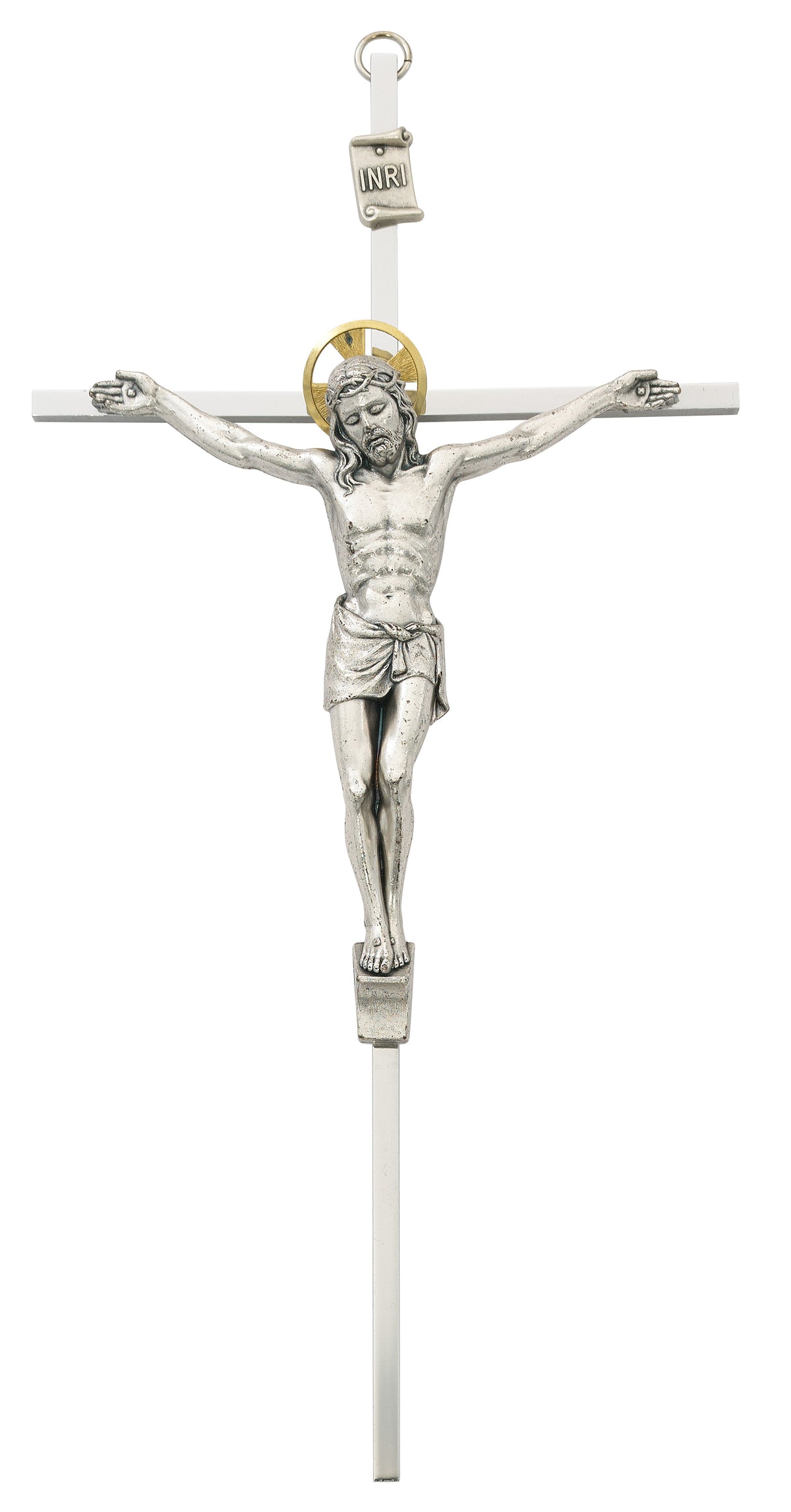 10 In Silver Crucifix - Made in USA
