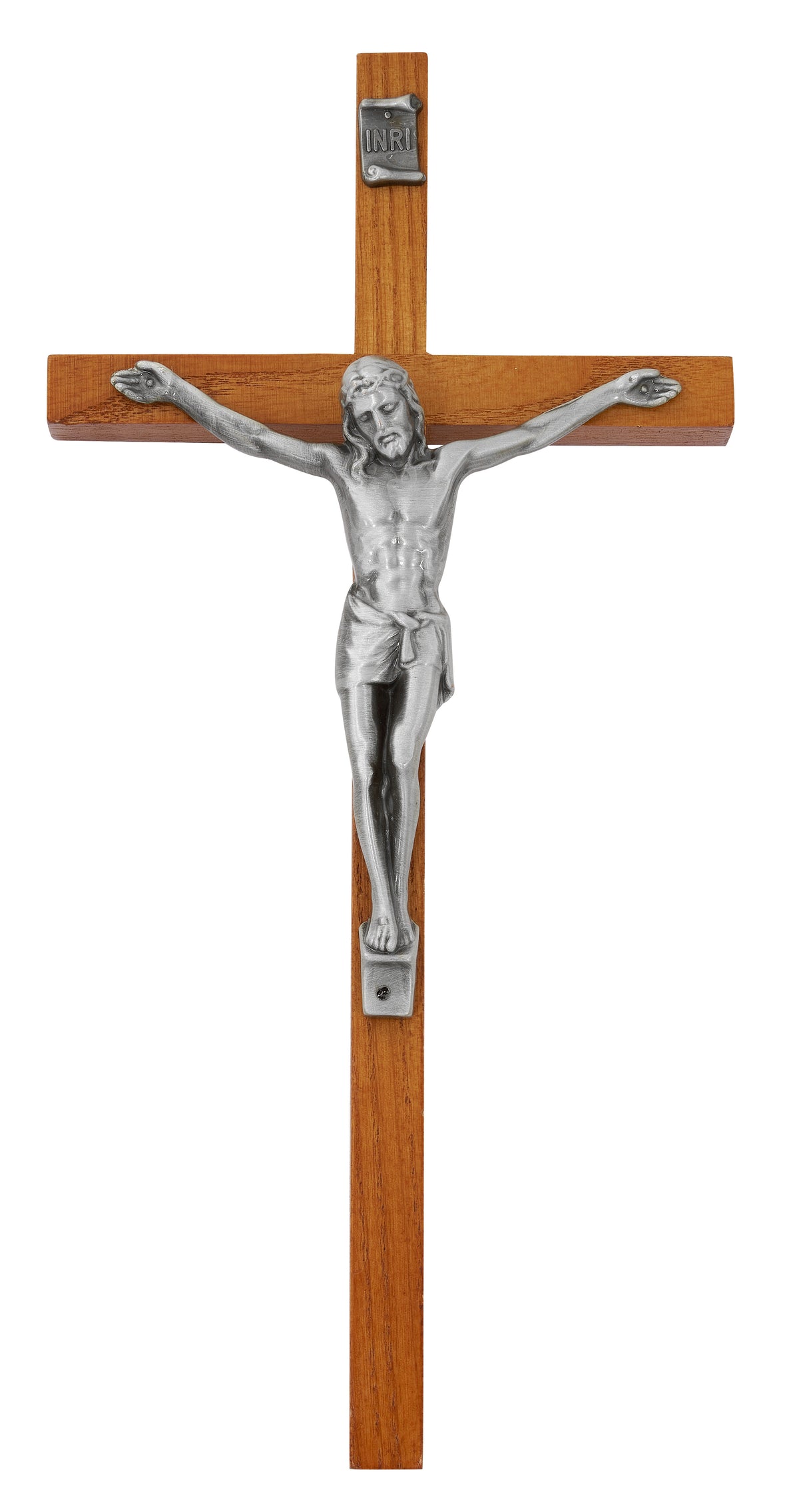 10 In Walnut Stain Crucifix - Made in USA (81-39)