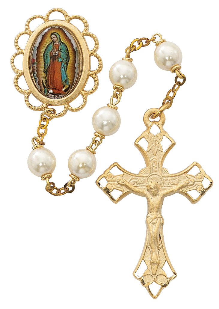 Pearl Like Guadalupe Rosary