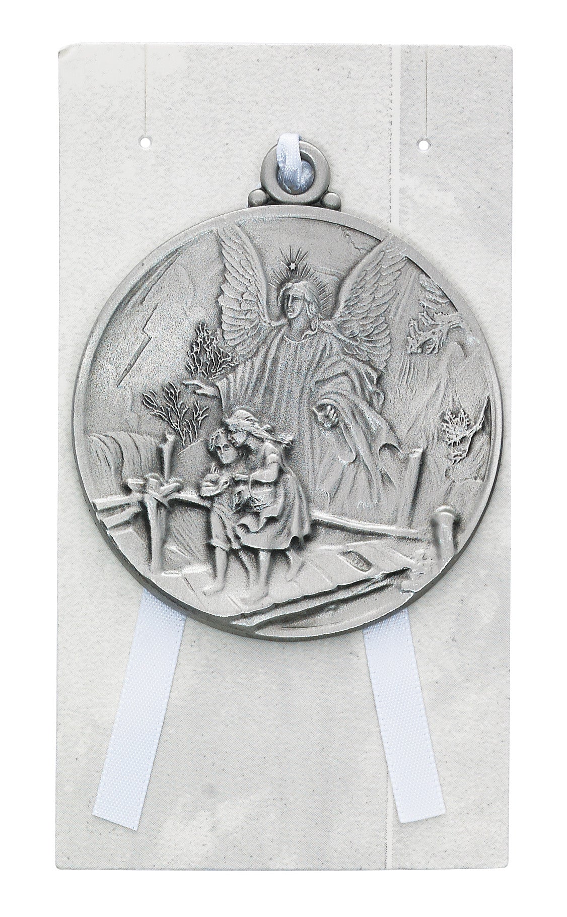 Guardian Angel Unisex Crib Medal - Carded