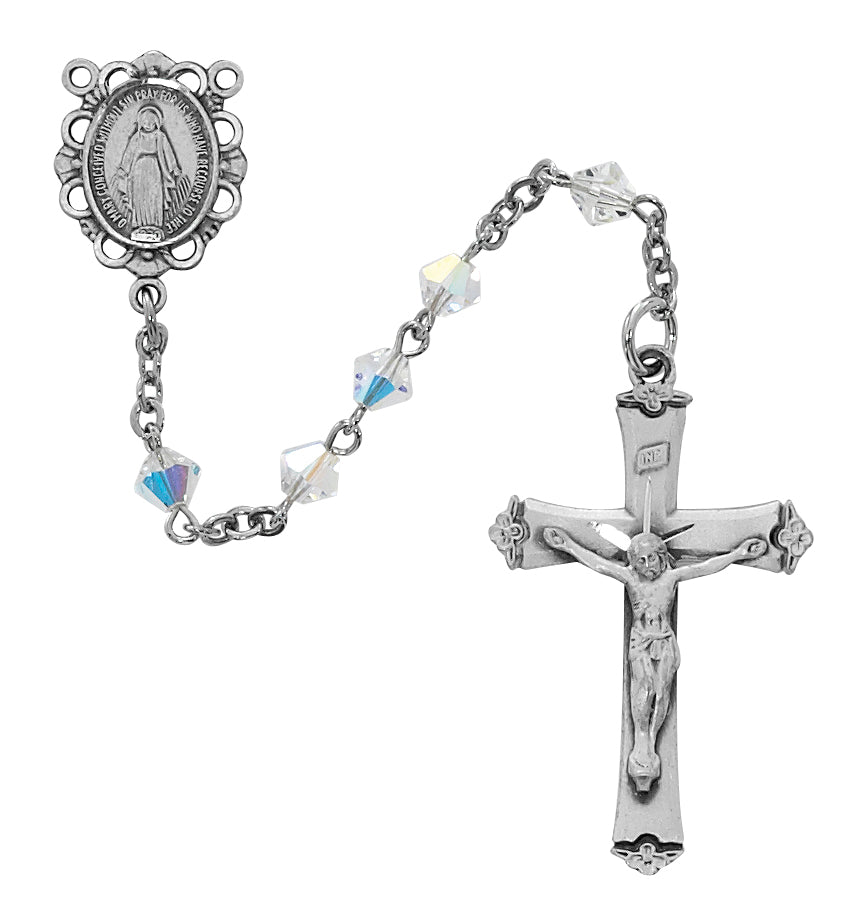 Crystal Swarovski Bead Rosary (R01LF)