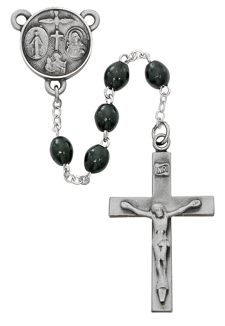 Black Wood Our Father Rosary