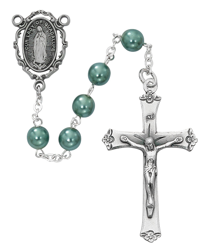 Teal Our Lady of Guadalupe Rosary