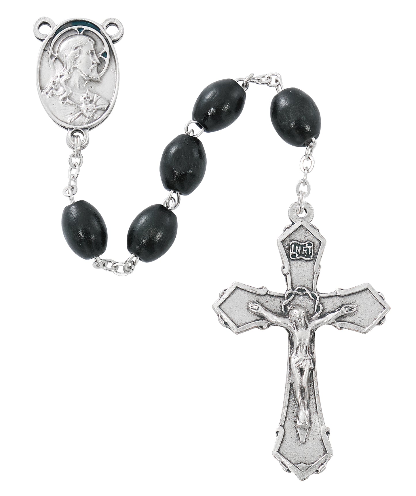 Black Sacred Heart Rosary