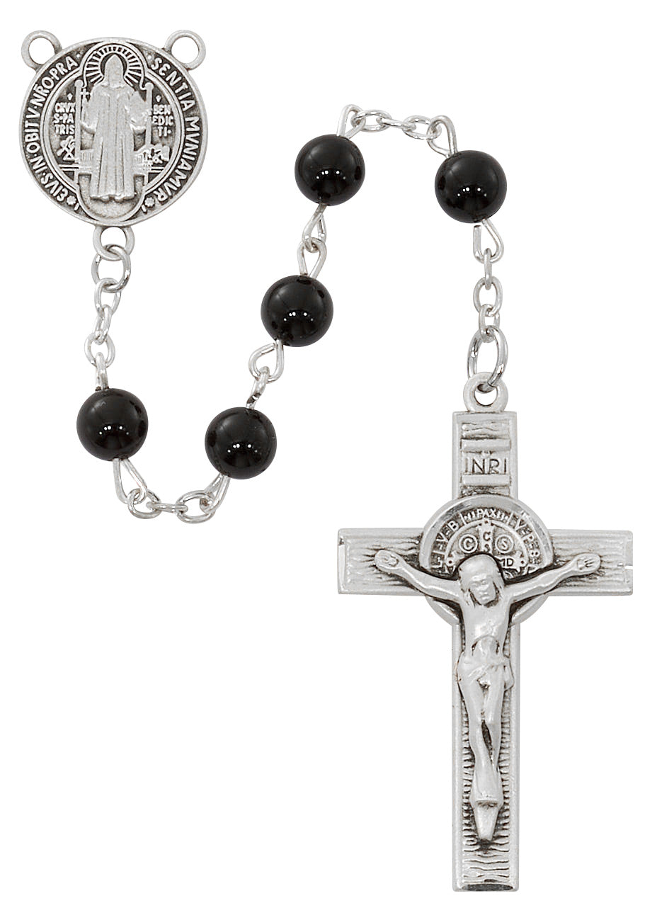 Sterling Silver St. Benedict Rosary