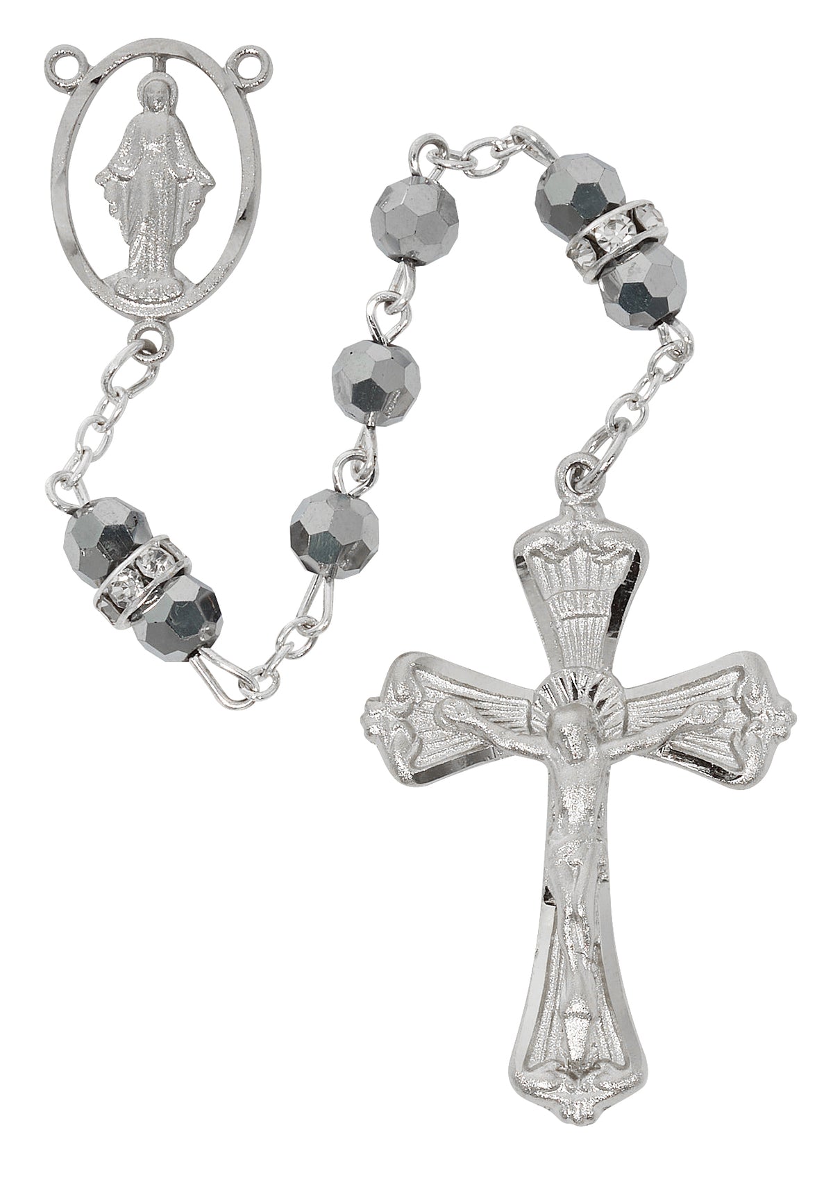 Metallic Crystal Labrador Rosary