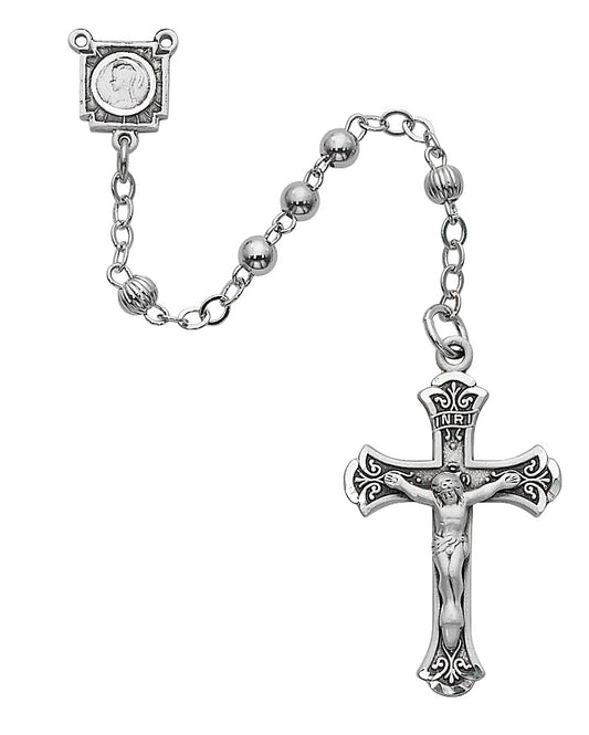 All Sterling Rosary  (1-4LF)