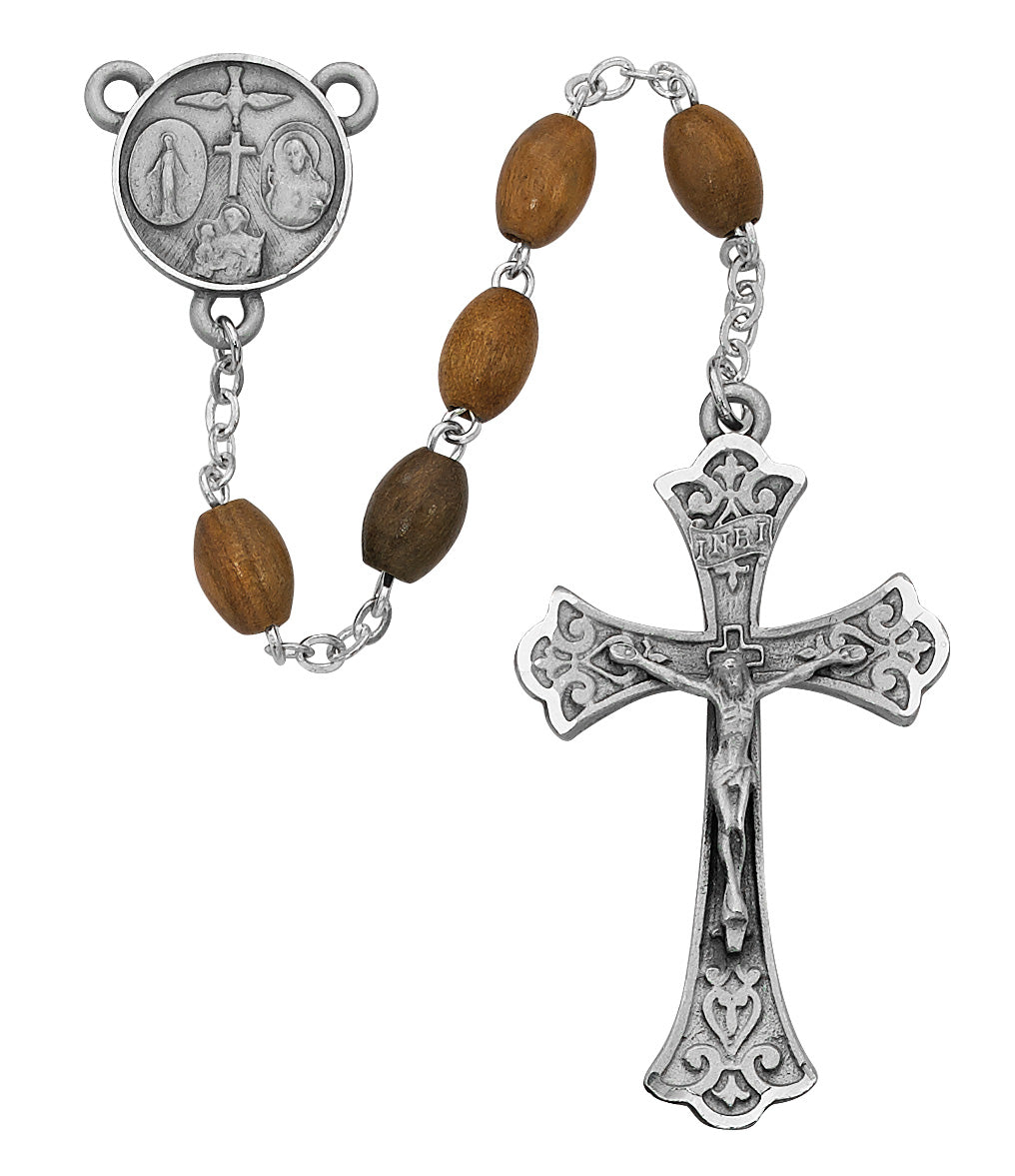 Oval Olive Wood Rosary
