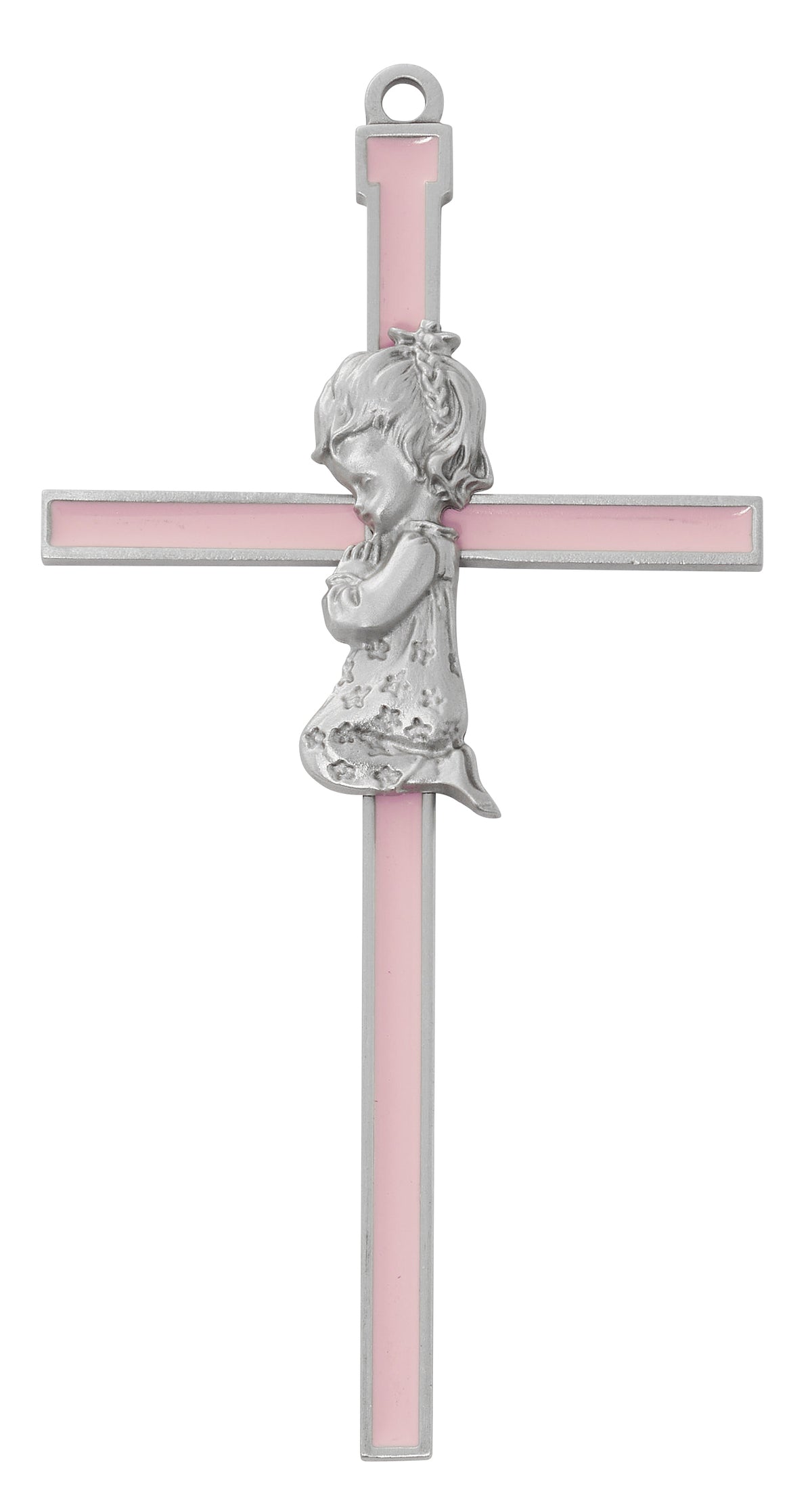 6in Pink Girl Wall Cross