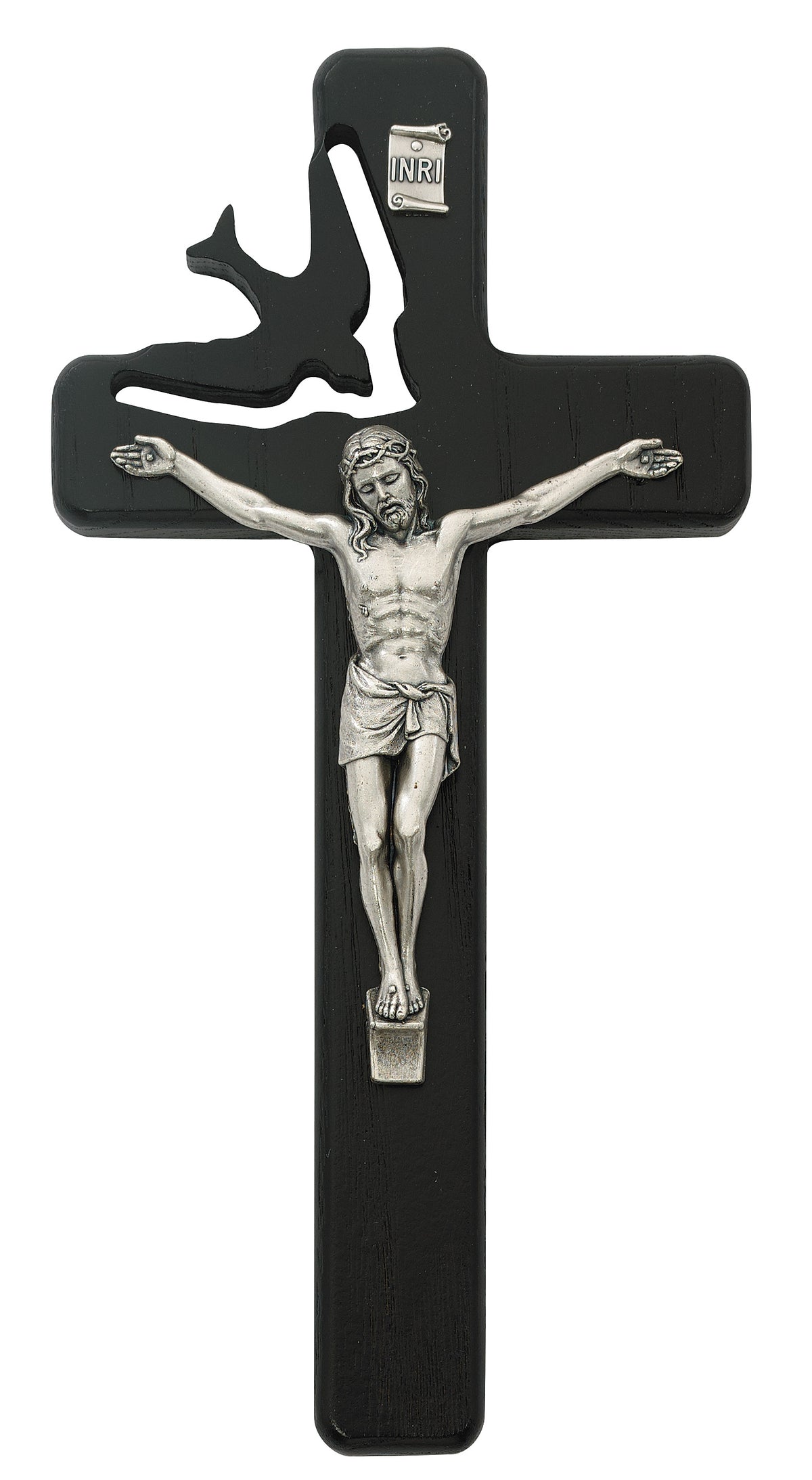 8 In Black Holy Sprit Crucifix - Made in USA