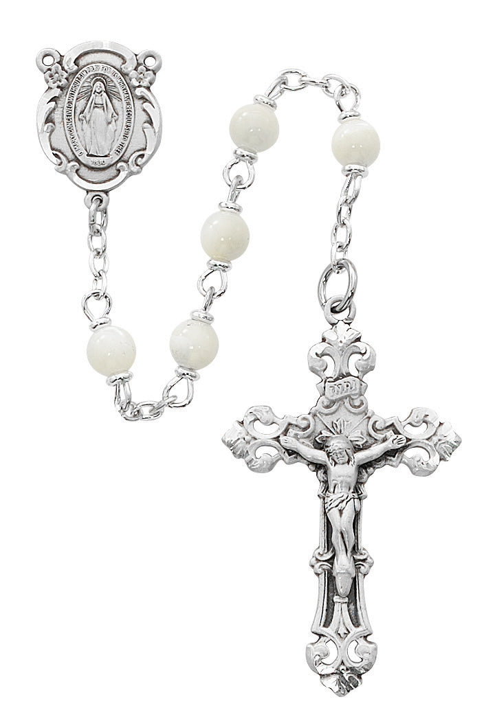 Genuine Mother of Pearl Rosary  (783LF)