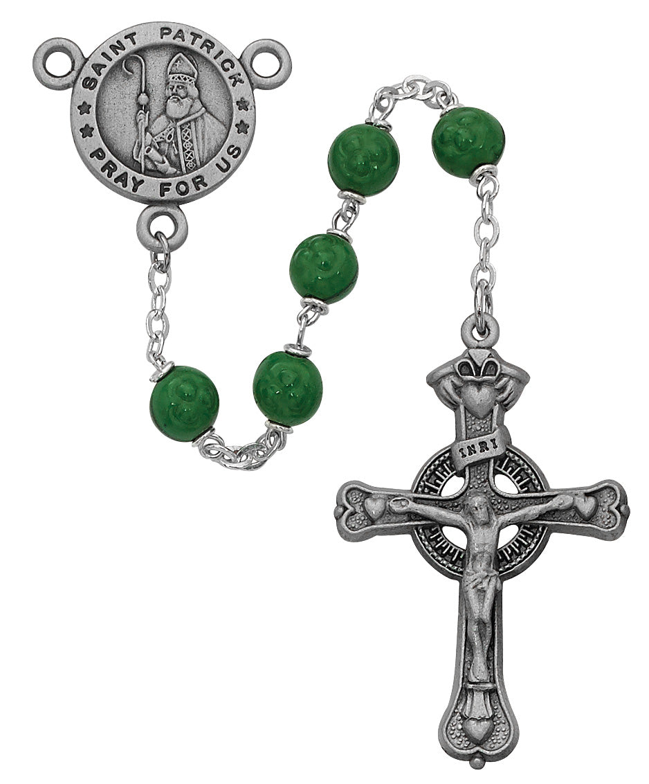 Green Shamrock St. Patrick Rosary