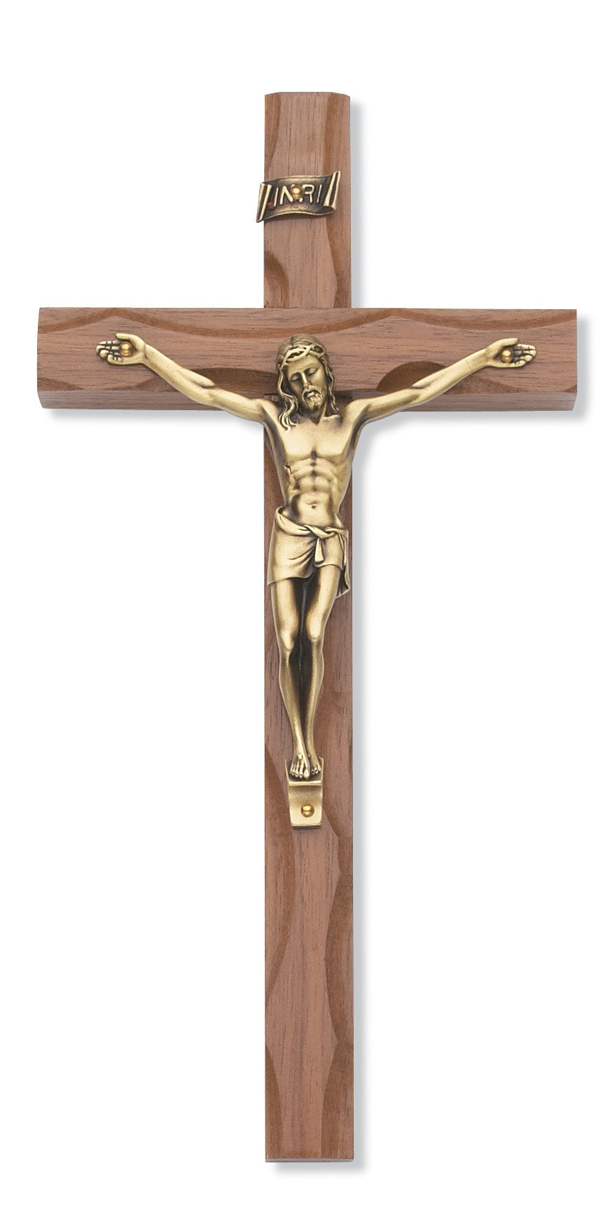 10 In Walnut Stain Crucifix - Made in USA (79-42481)