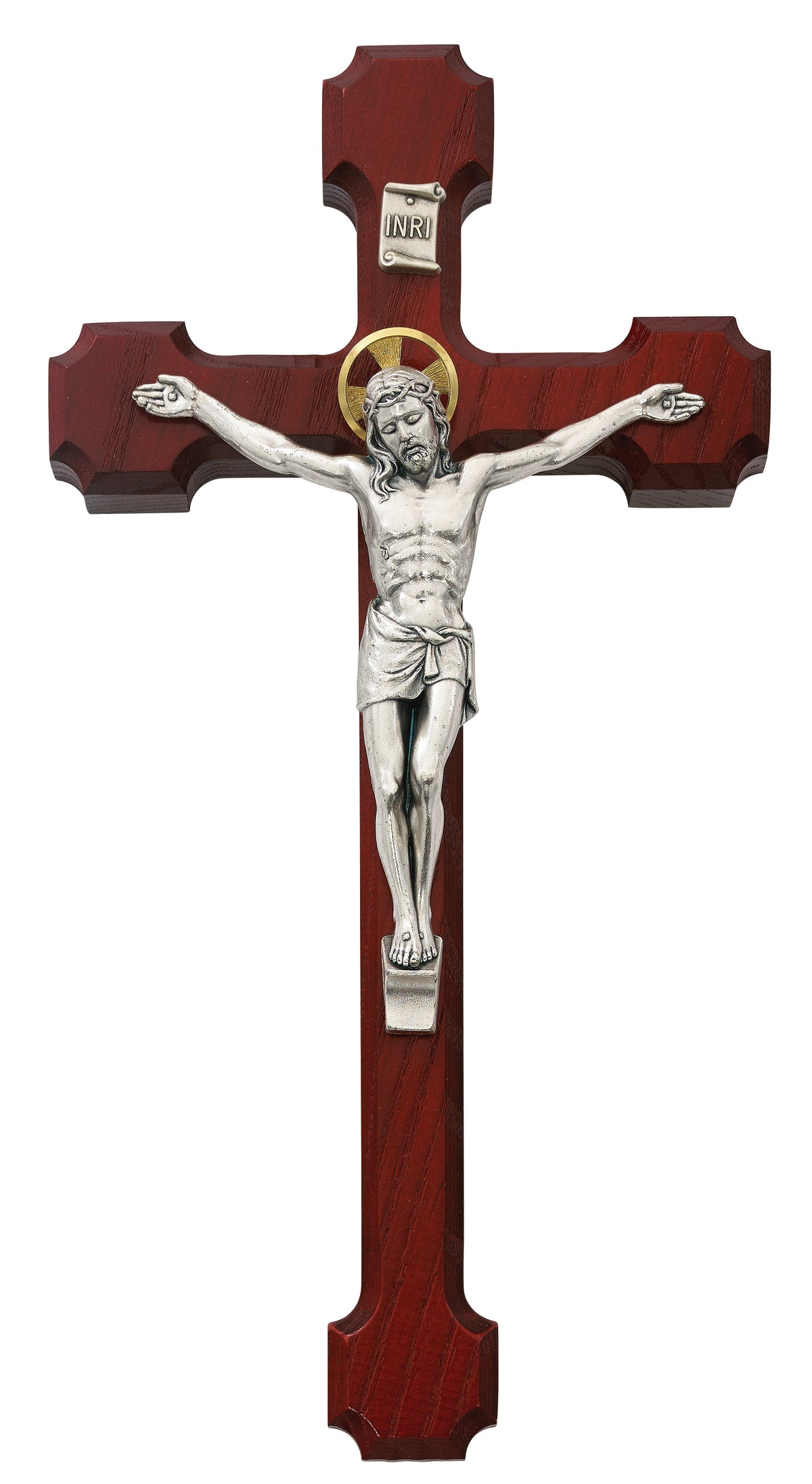 10 In Cherry Stain Crucifix - Made in USA (79-42492)