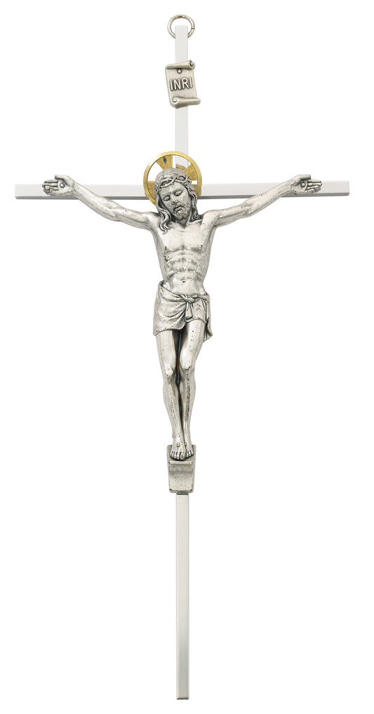 10 In Silver Crucifix - Made in USA