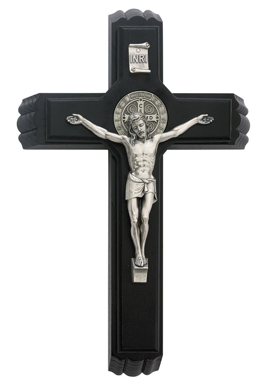 13in St. Benedict Black Sick Call - Made in USA