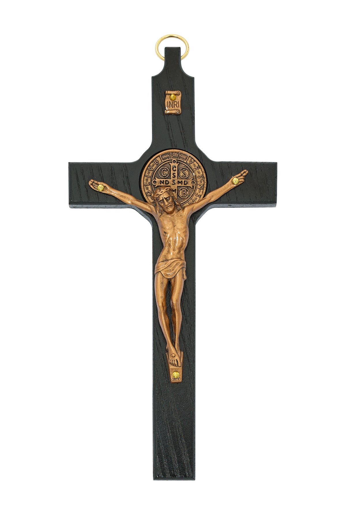 8in Black and Copper St. Benedict - Made in USA