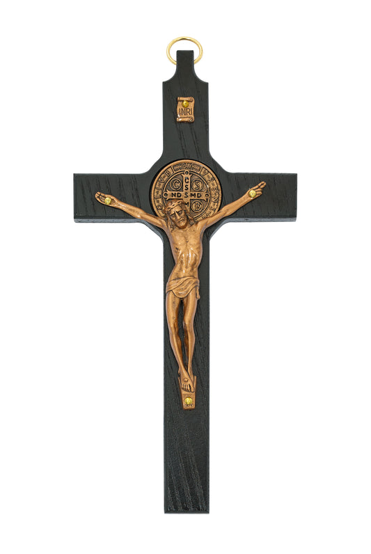 8in Black and Copper St. Benedict - Made in USA