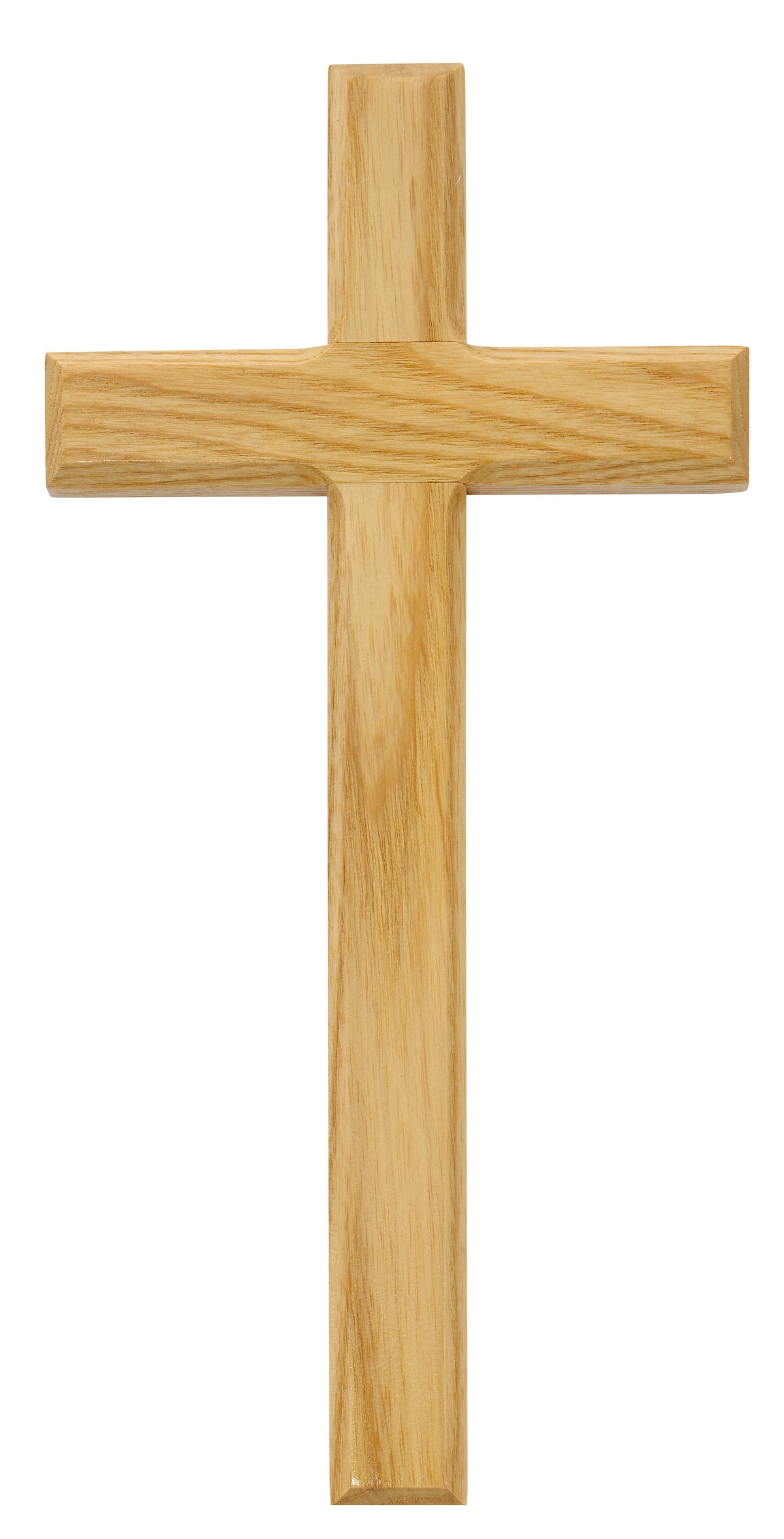 10 In Beveled Oak Cross - Made in USA