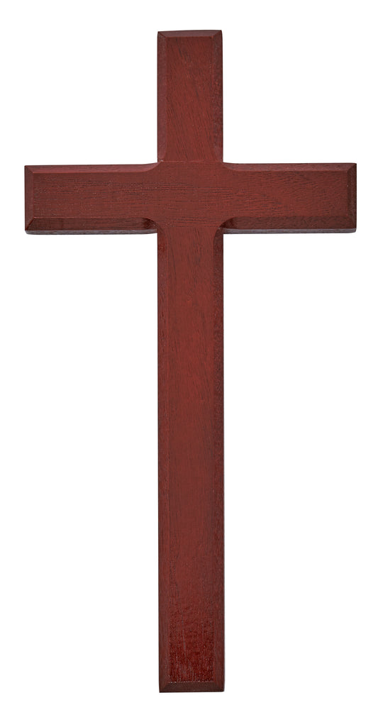 10 In Cherry Stain Cross - Made in USA