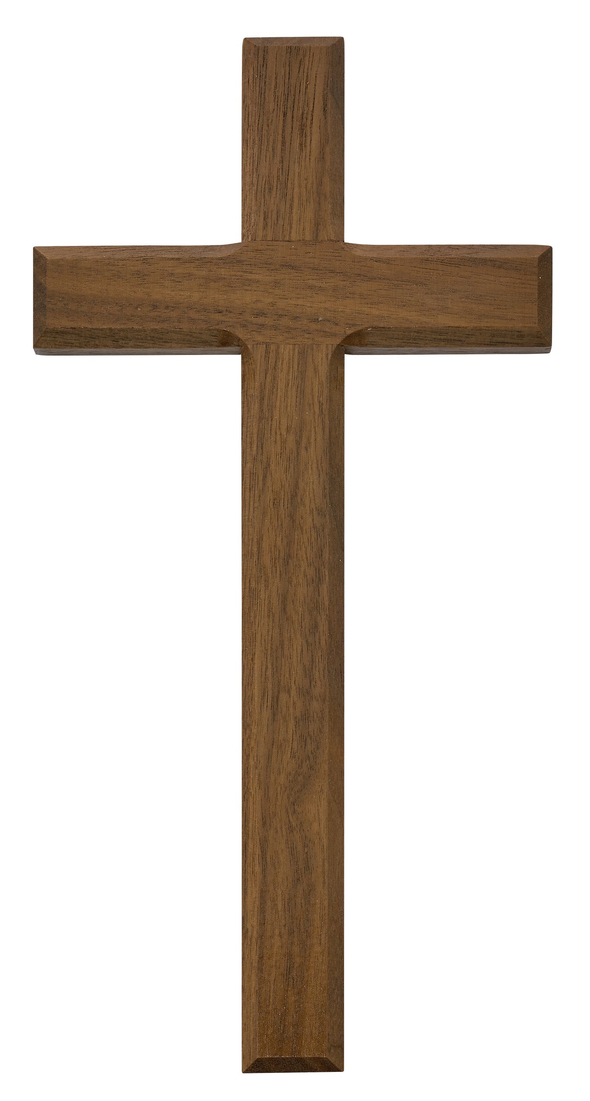 10 In Walnut Stain Cross - Made in USA