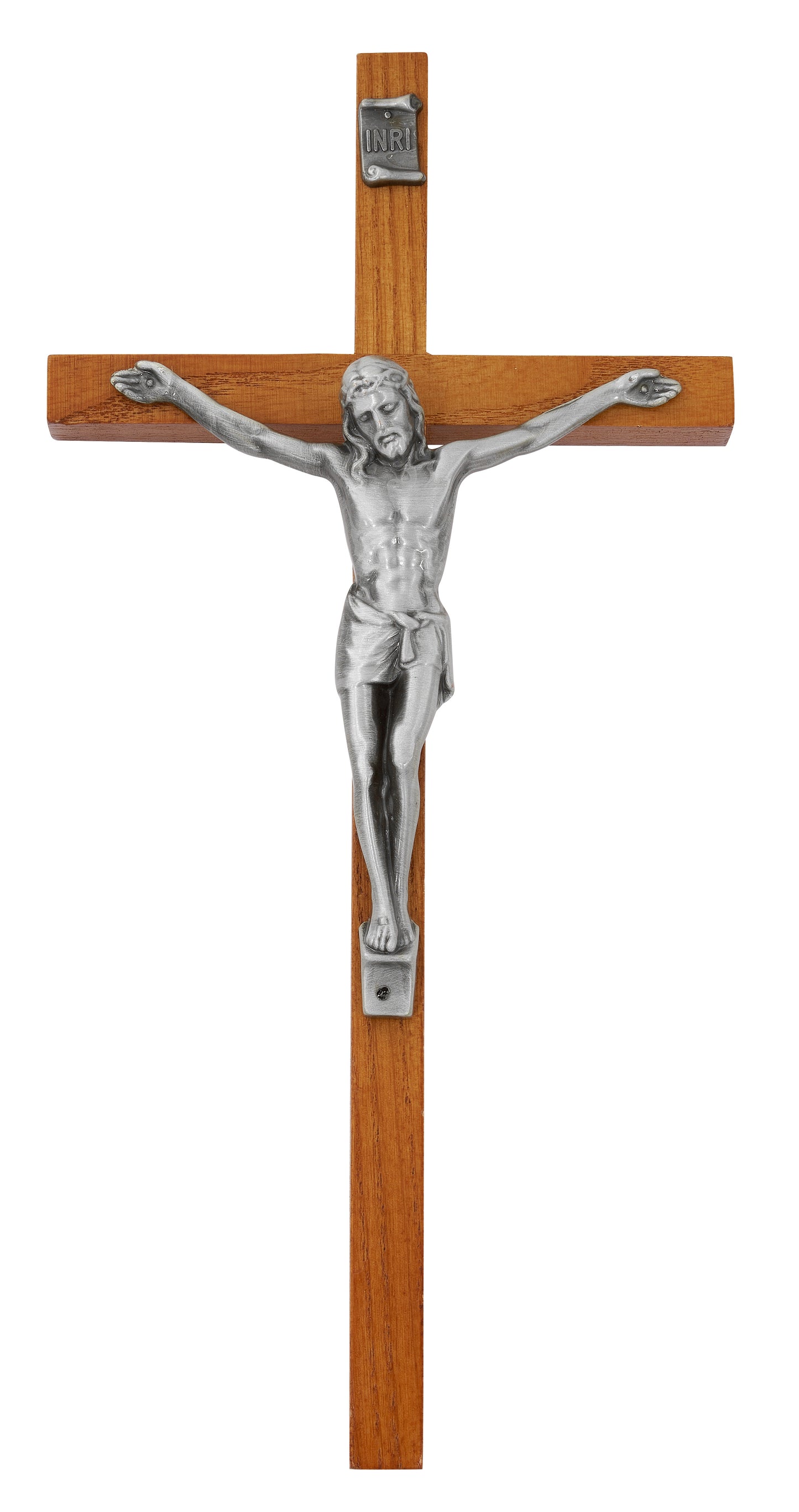 10 In Walnut Stain Crucifix - Made in USA (81-39)