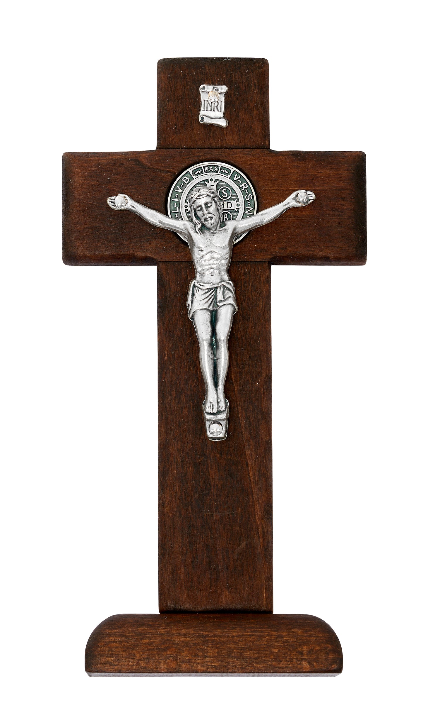 6.5 In St. Benedict Standing Crucifix - Made In Italy