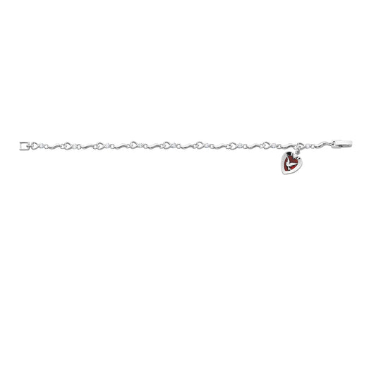 7.5in Cubic Zirconia Red Holy Spirit Bracelet