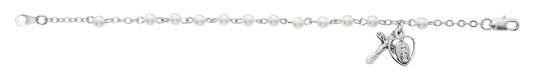 6.5in Pearl Beads Rosary Bracelet