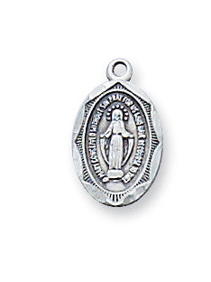 Baby Miraculous Medal Necklace - Sterling Silver