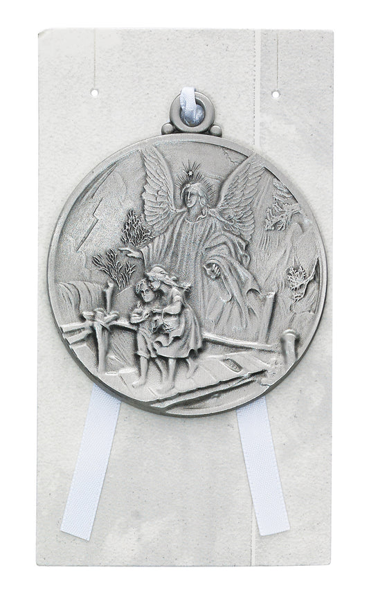 Guardian Angel Unisex Crib Medal - Carded