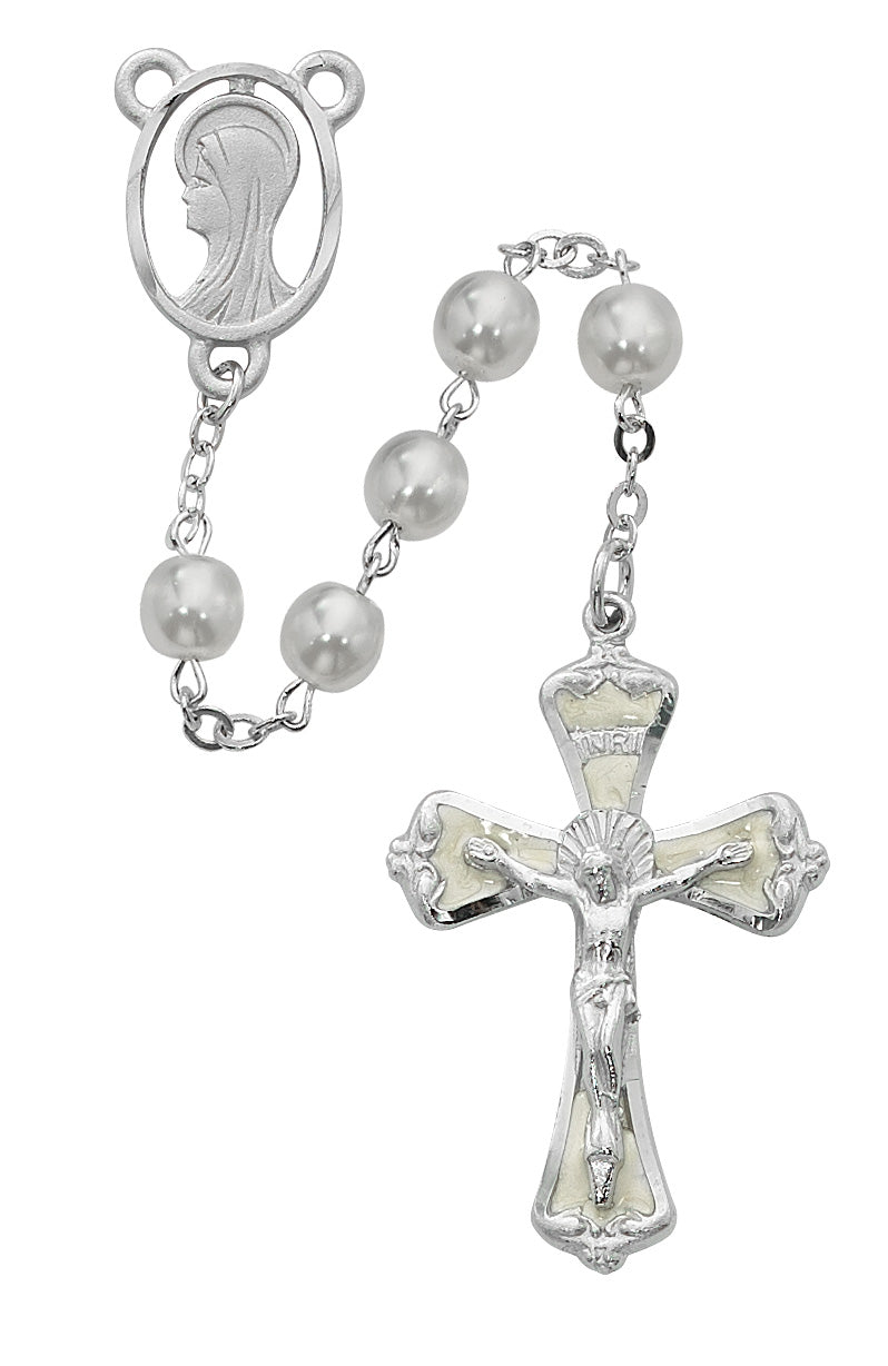 Pearl Madonna Rosary