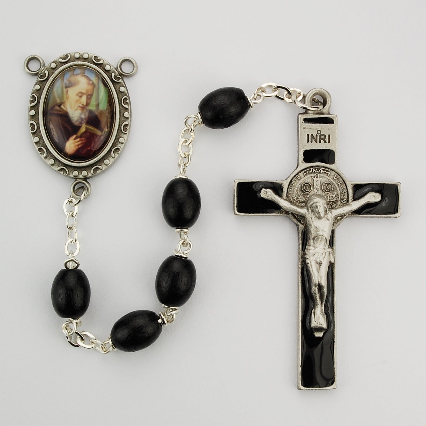 Black Wood St. Benedict Rosary