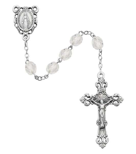 Aurora Glass April Rosary  (R391-CRG)