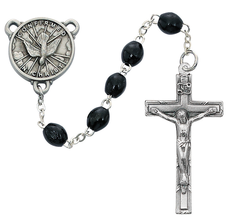 Black Wood Holy Spirit Rosary