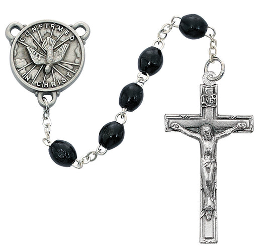 Black Wood Holy Spirit Rosary