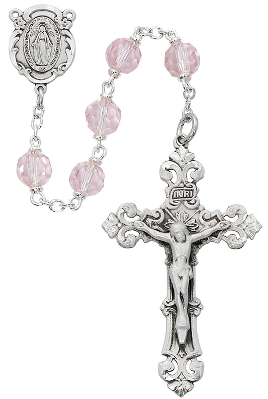 Pink Crystal Rosary