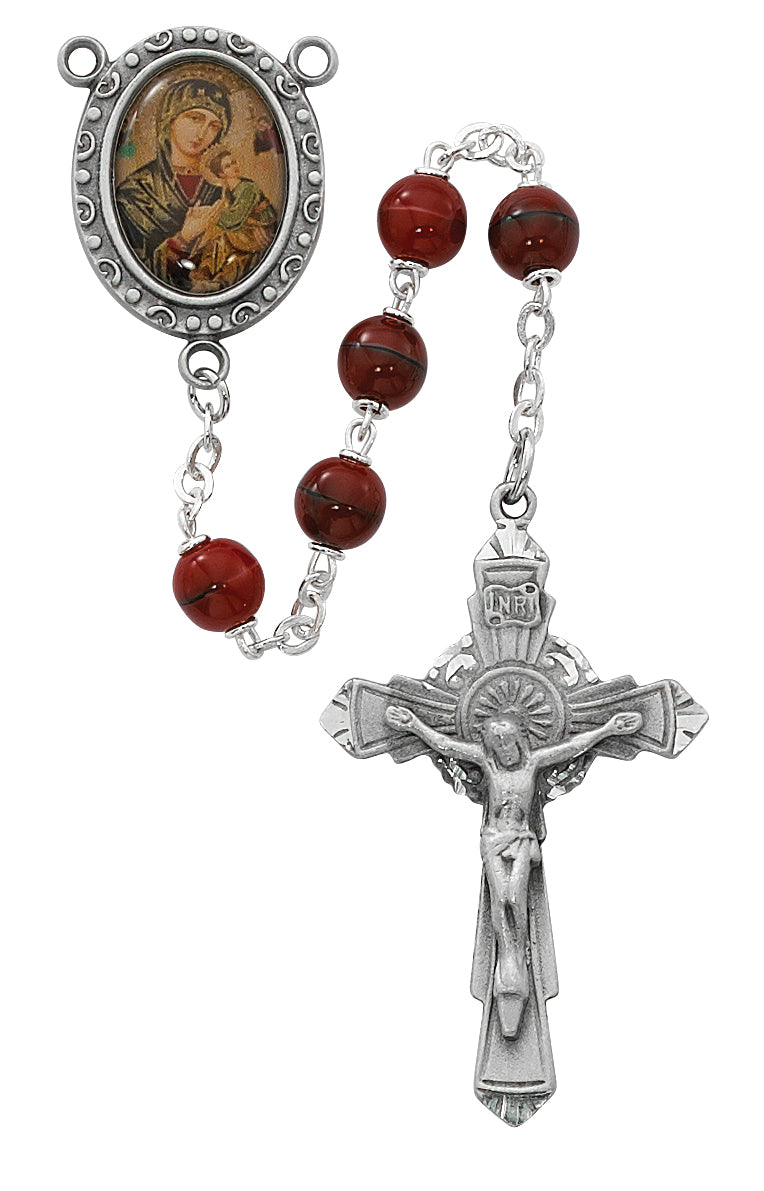 Red Our Lady of Perpetual Help Rosary