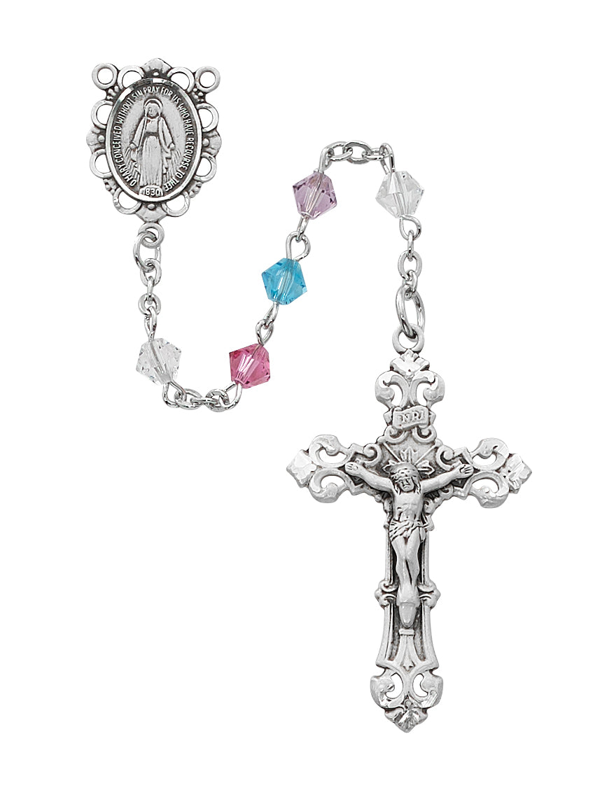 Multi Swarovski Crystal Bead Rosary