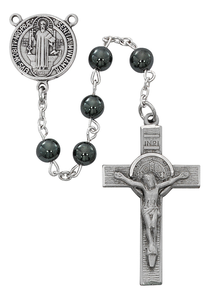 Hematite St. Benedict Rosary