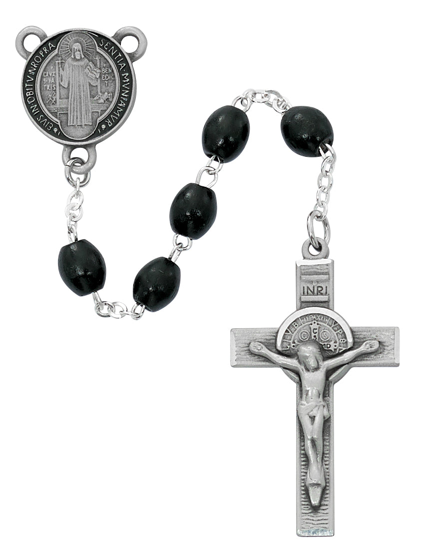 Black Wood Epoxy St. Benedict Rosary