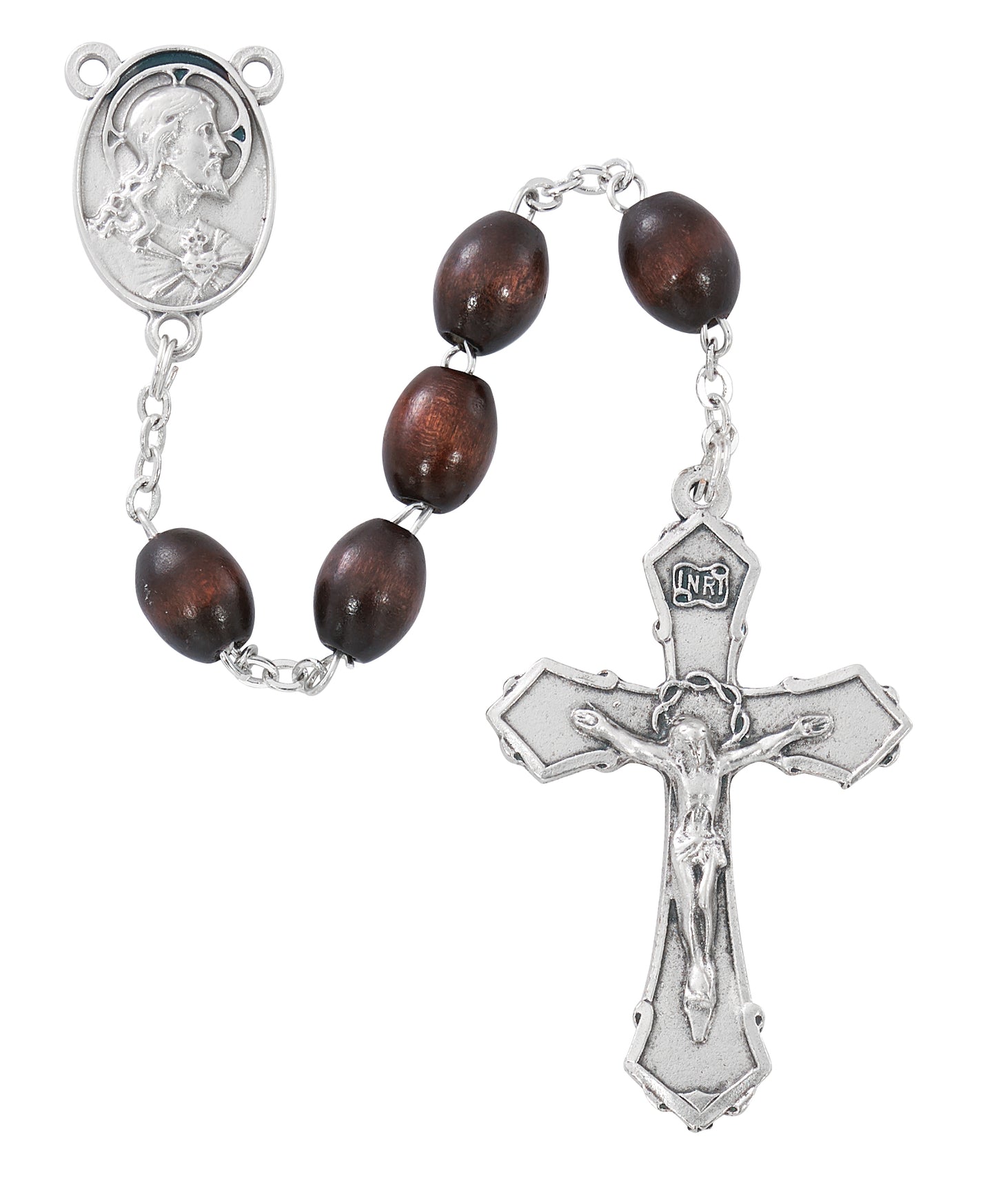 Brown Sacred Heart Rosary