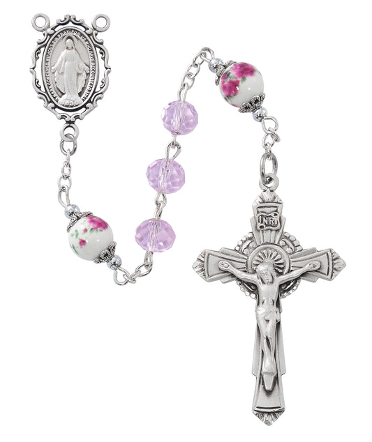 Pink St. Therese Rosary  (R905LF)