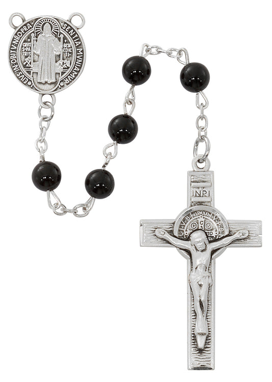 Sterling Silver St. Benedict Rosary