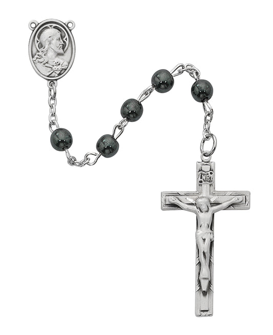 Sterling Hematite Rosary