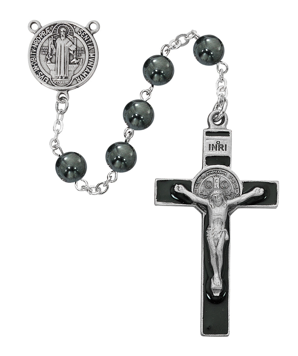Hematite St. Benedict Rosary