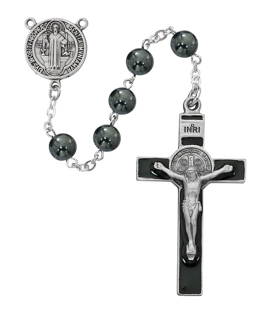 Hematite St. Benedict Rosary