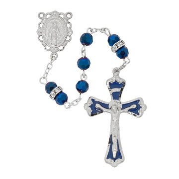 Metallic Crystal Labrador Rosary (R983F)
